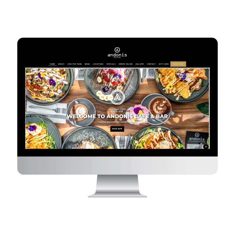 Andonis Café & Bar Website
