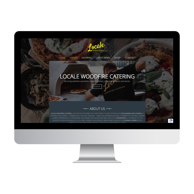 Locale Woodfire Catering Website