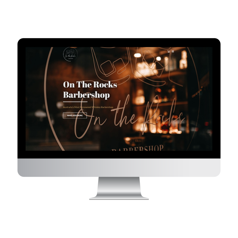 On The Rocks Barbershop Website