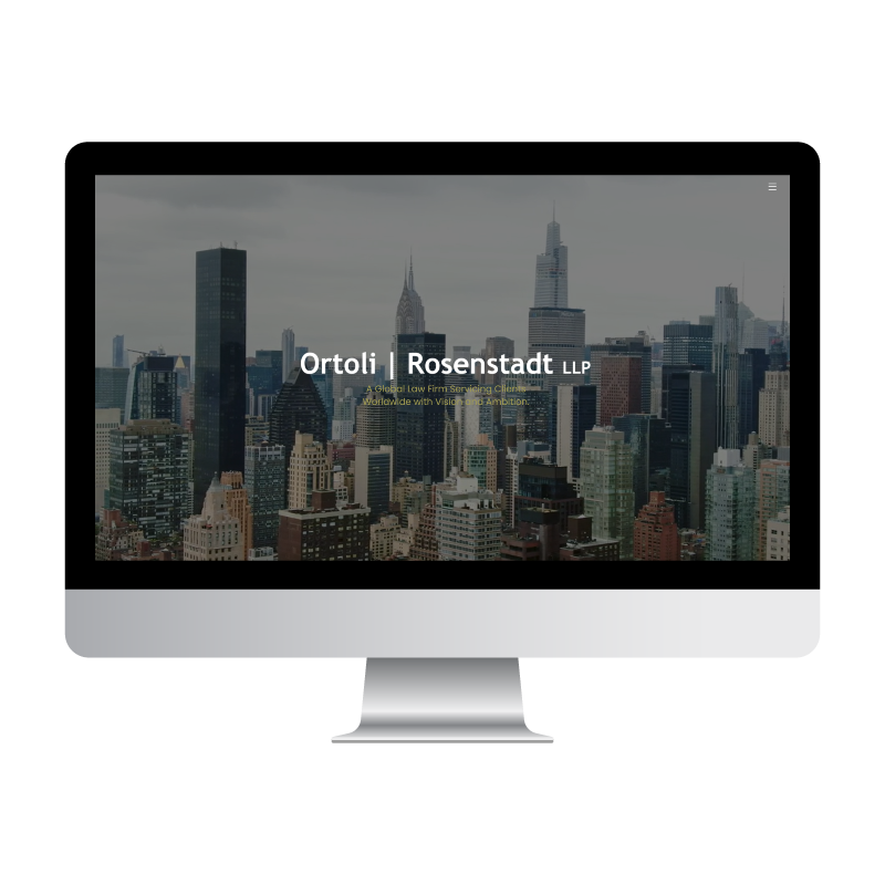 Ortoli Rosenstadt LLP Website